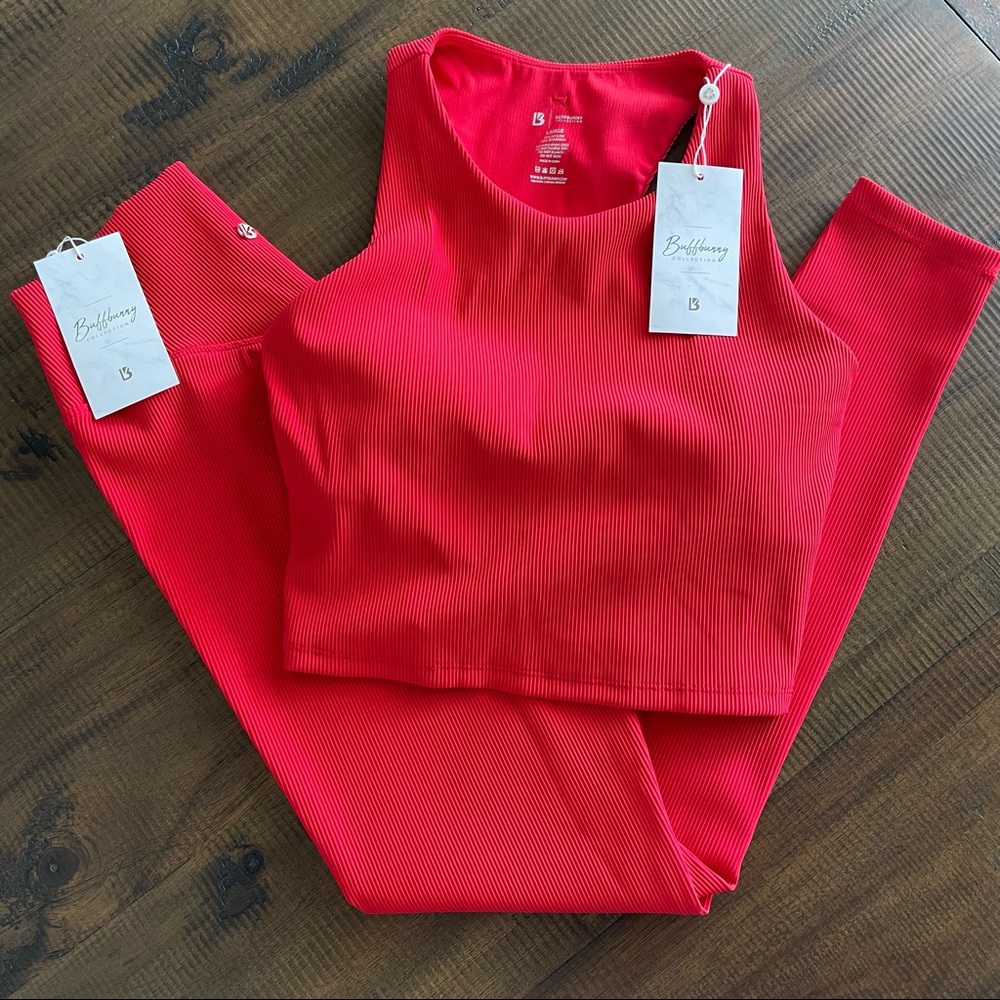 buffbunny salsa red cross roads crop and leggings
